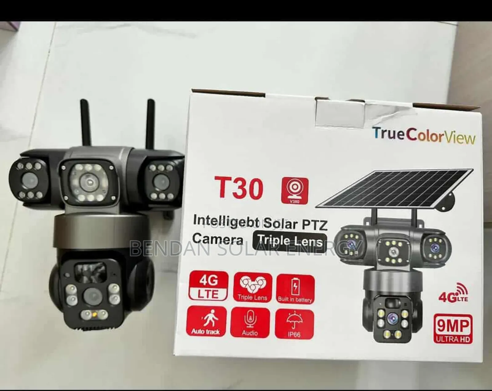 Triple Lens Solar Security Camera – 24/7 Smart Outdoor Protection