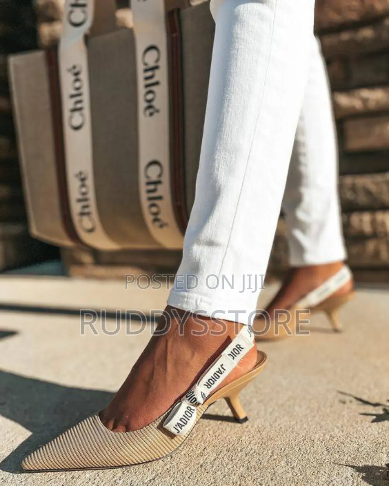 Dior J’Adior Slingback Kitten Heels | Elegant Pointed-Toe Design