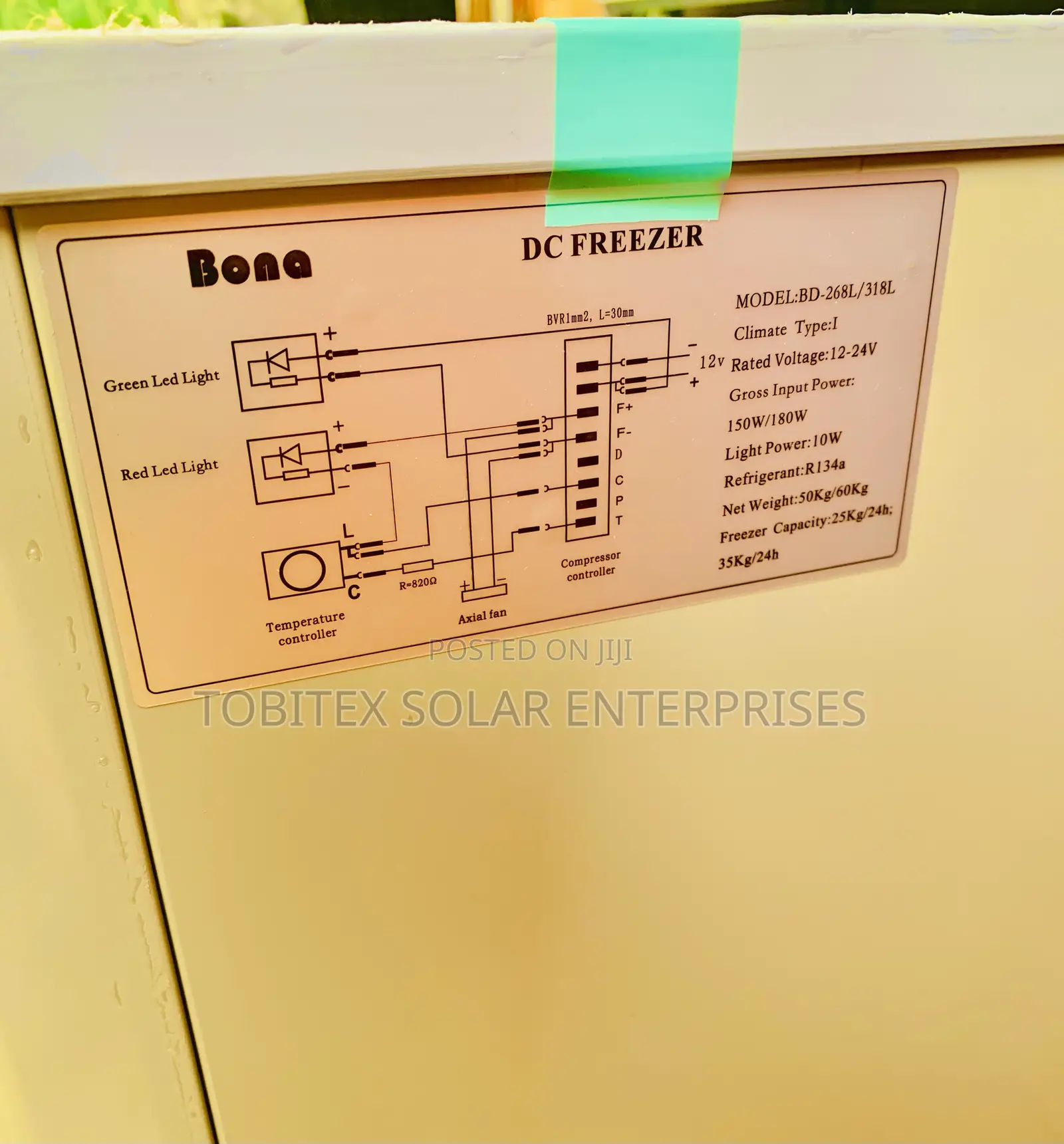 Original 318l Bona Solar Chest Freezer