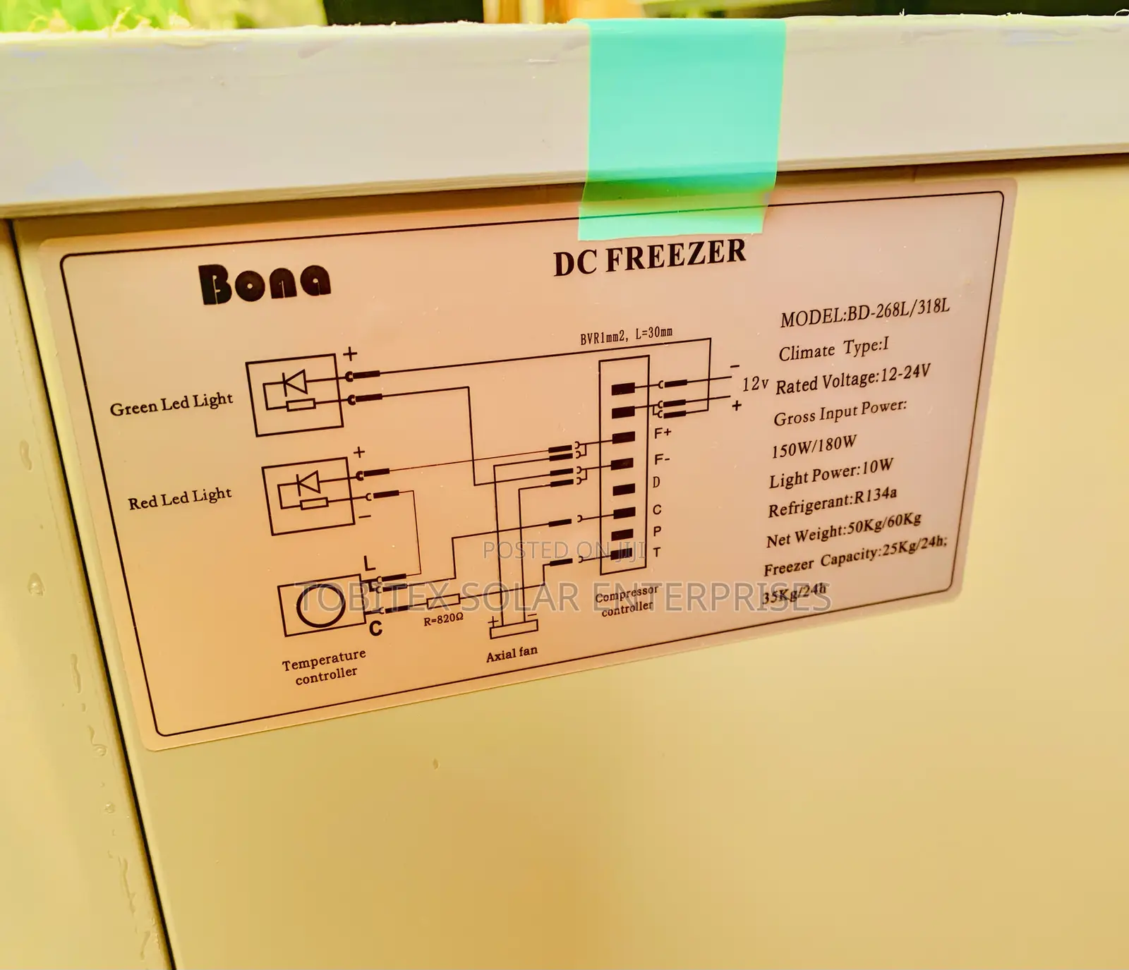 318liter Solar Deep Freezer Bona Company