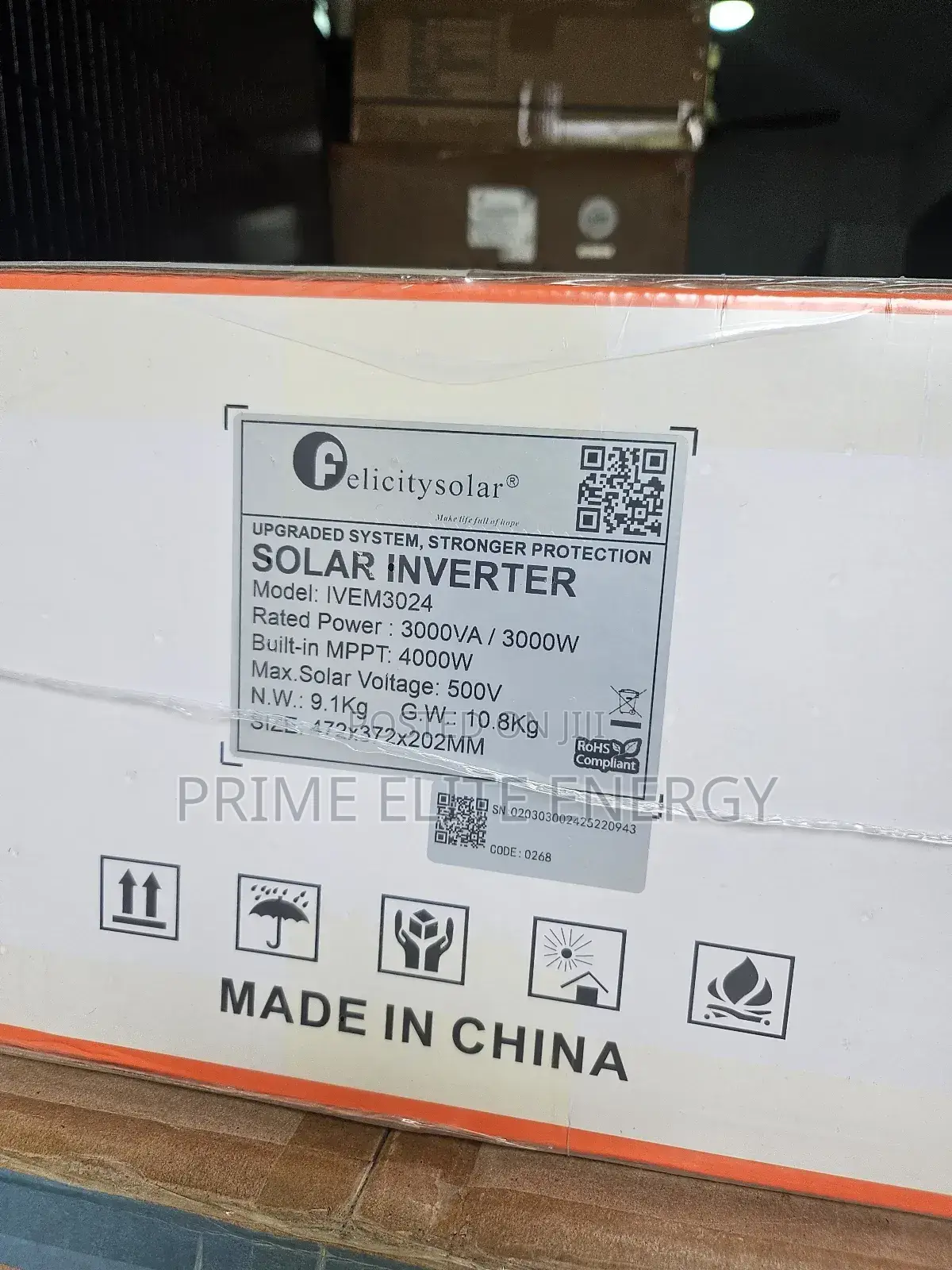Felicity 3kva Hybrid Inverter 24v & Cworth Energy 5kwh Lithium Battery