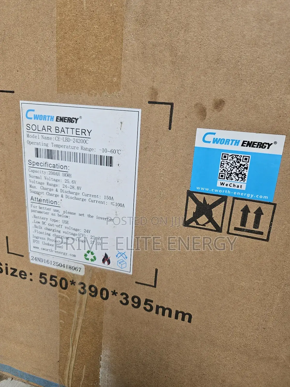 Felicity 3kva Hybrid Inverter 24v & Cworth Energy 5kwh Lithium Battery