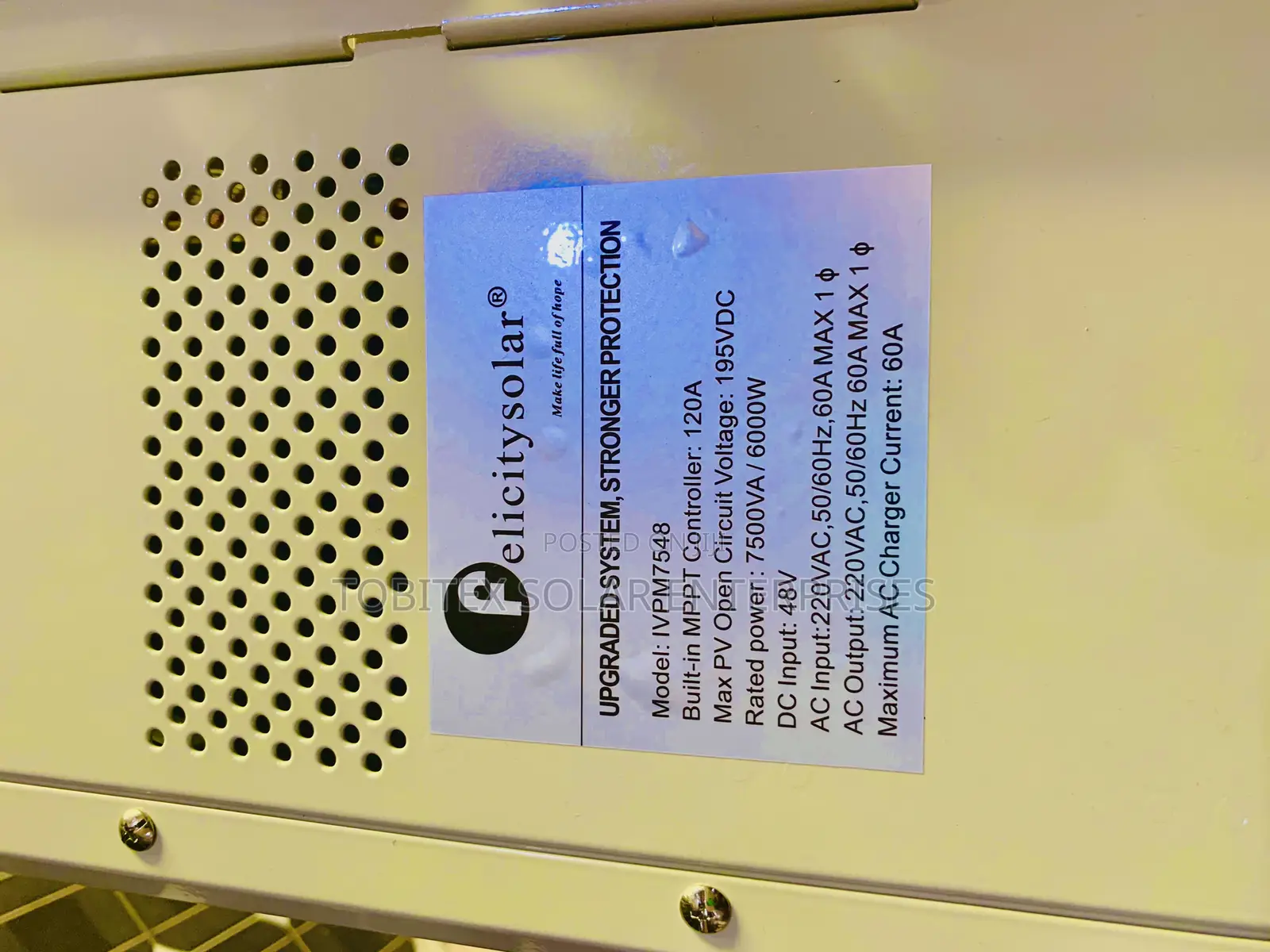 Felicity 7.5kva Hybrid Inverter Quality