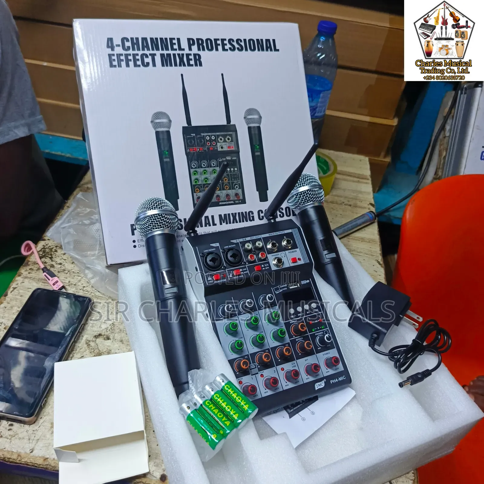 High Quality Imc 4 Channel Mixer With Wireless Microphone
