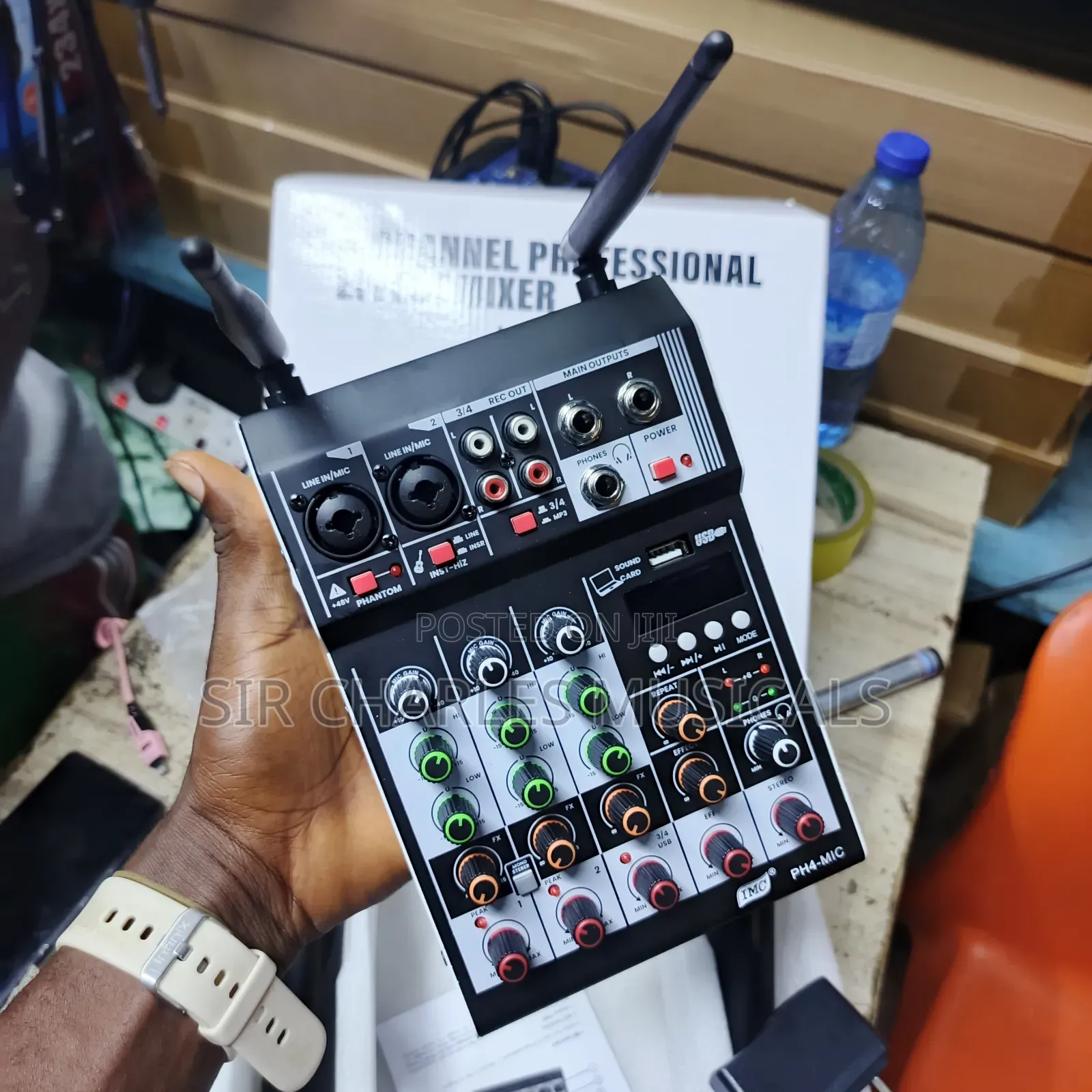 High Quality Imc 4 Channel Mixer With Wireless Microphone