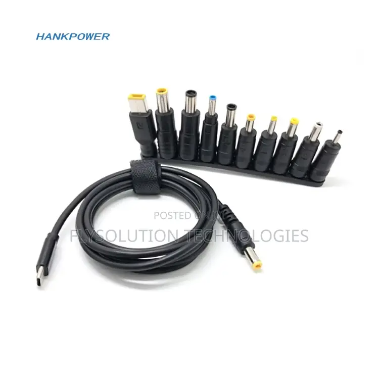 65w Type C Usb-C to Dc 20v Pd Laptop Charger 10 Sets Adapters