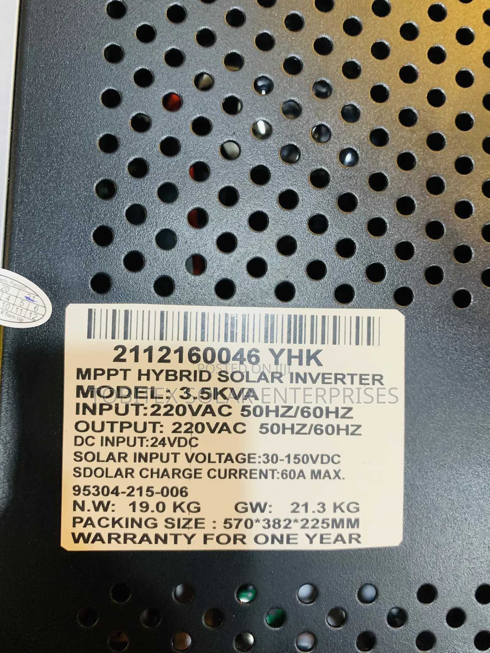 Yohako Hybrid Solar Inverter 3.5kva
