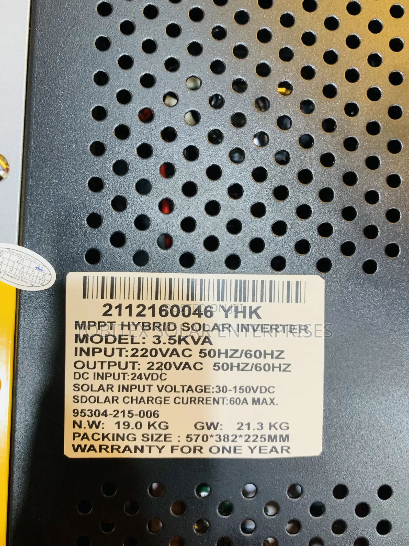 Hybrid Yohako Solar System Inverter With 60a MPPT