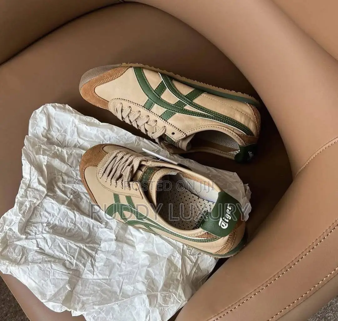 Onitsuka Tiger Mexico 66 Sneakers – Brown Beige Grass Green (Unisex)