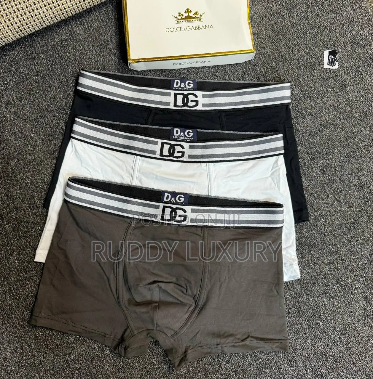 Dolce Gabbana Luxury Cotton Boxer Shorts 3 in 1 Pack