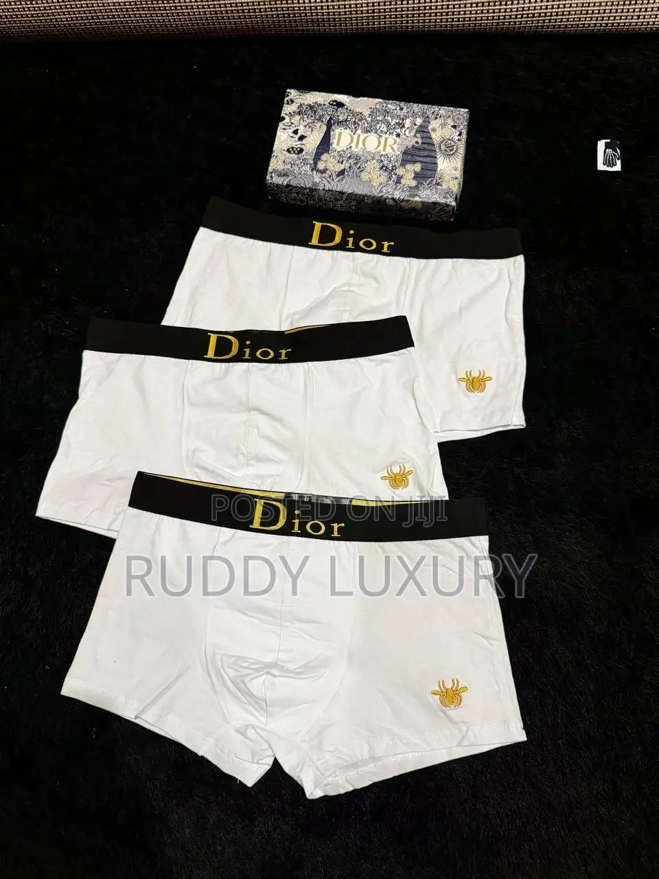 Louis Vuitton Luxury Cotton Boxer Shorts 3 in 1 Pack
