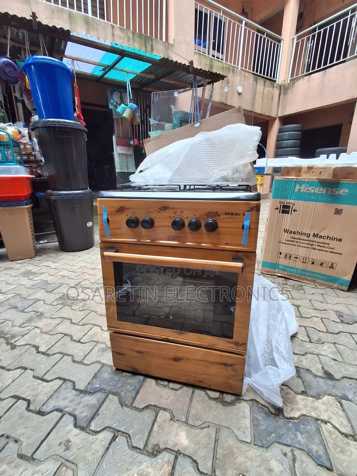 Maxi Gas Cooker 3 Gas One Electric