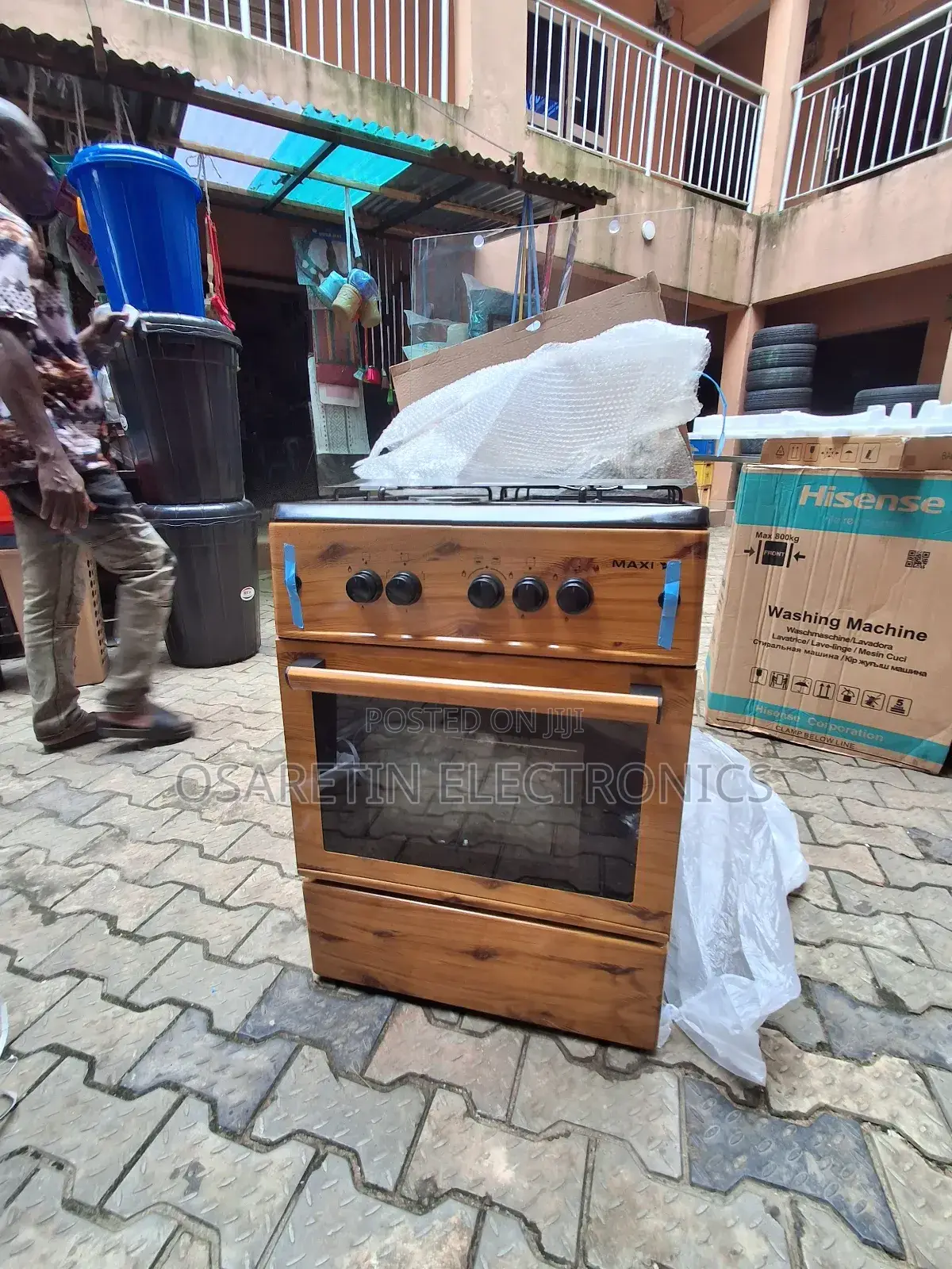 Maxi Gas Cooker 3 Gas One Electric