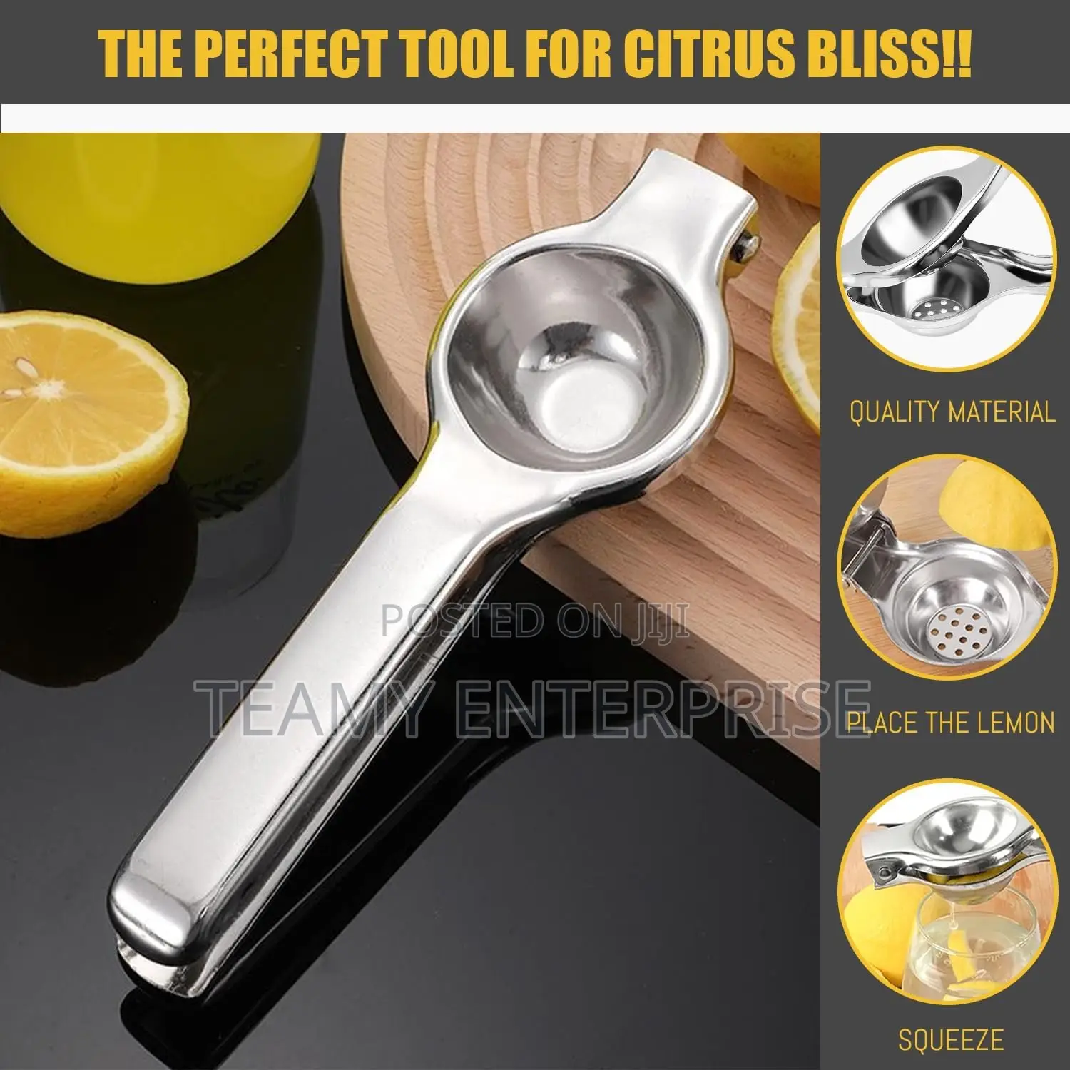 Stainless Steel Manual Lime Lemon Squeezer