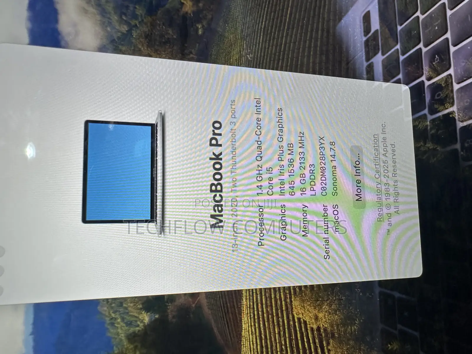 Laptop Apple MacBook Pro 2020 16GB Intel Core I5 SSD 256GB