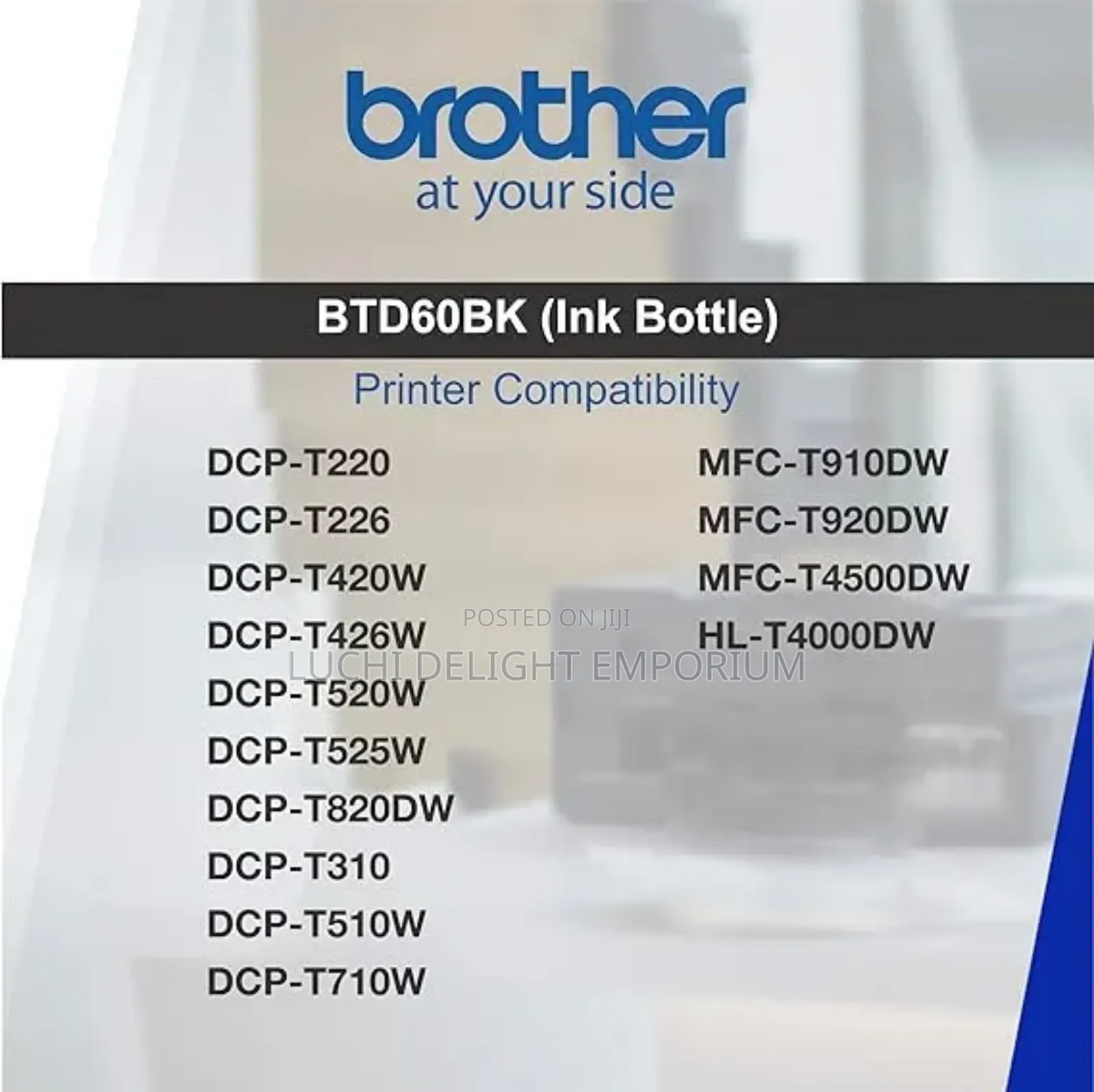 Brother Genuine Ink Set for DCP-T310/220/420/720/ (Bt-D60/5000cmy)