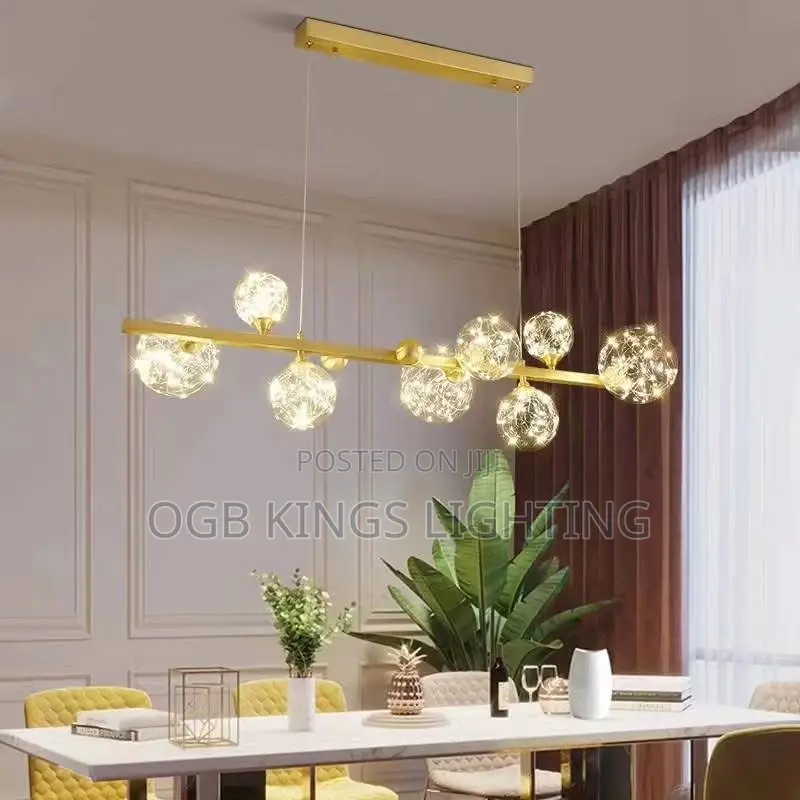 Modern Star Bright Led Dimmable Ceiling Chandeliers Parlor Dining