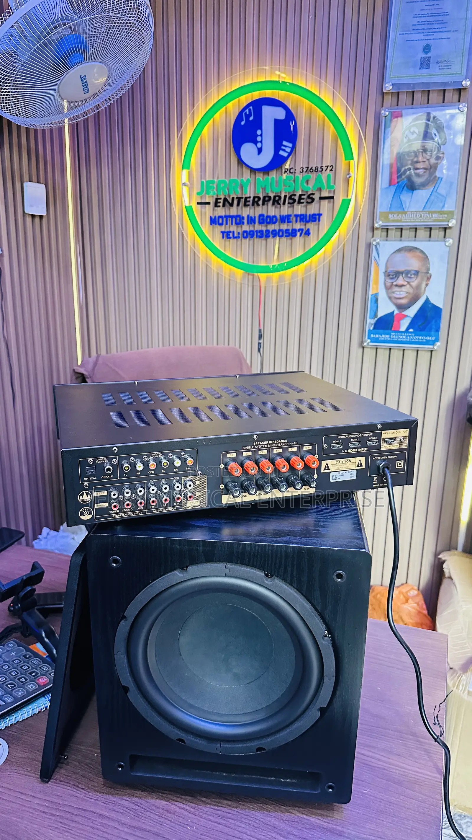 Active Subwoofer Speaker With Powered Amplifier With Hdmi