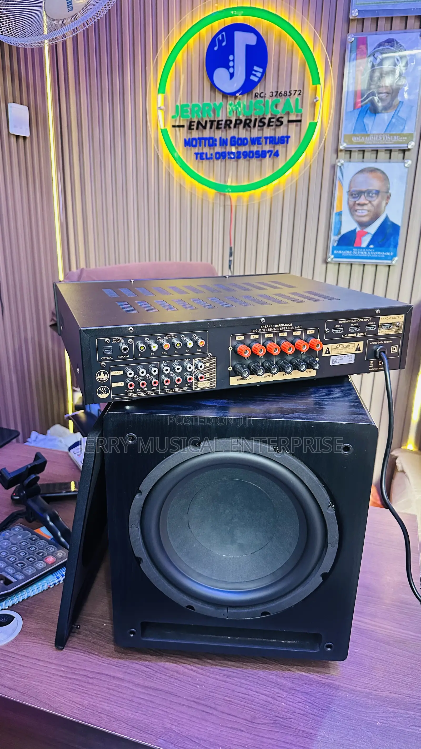 Active Subwoofer Speaker With Powered Amplifier With Hdmi