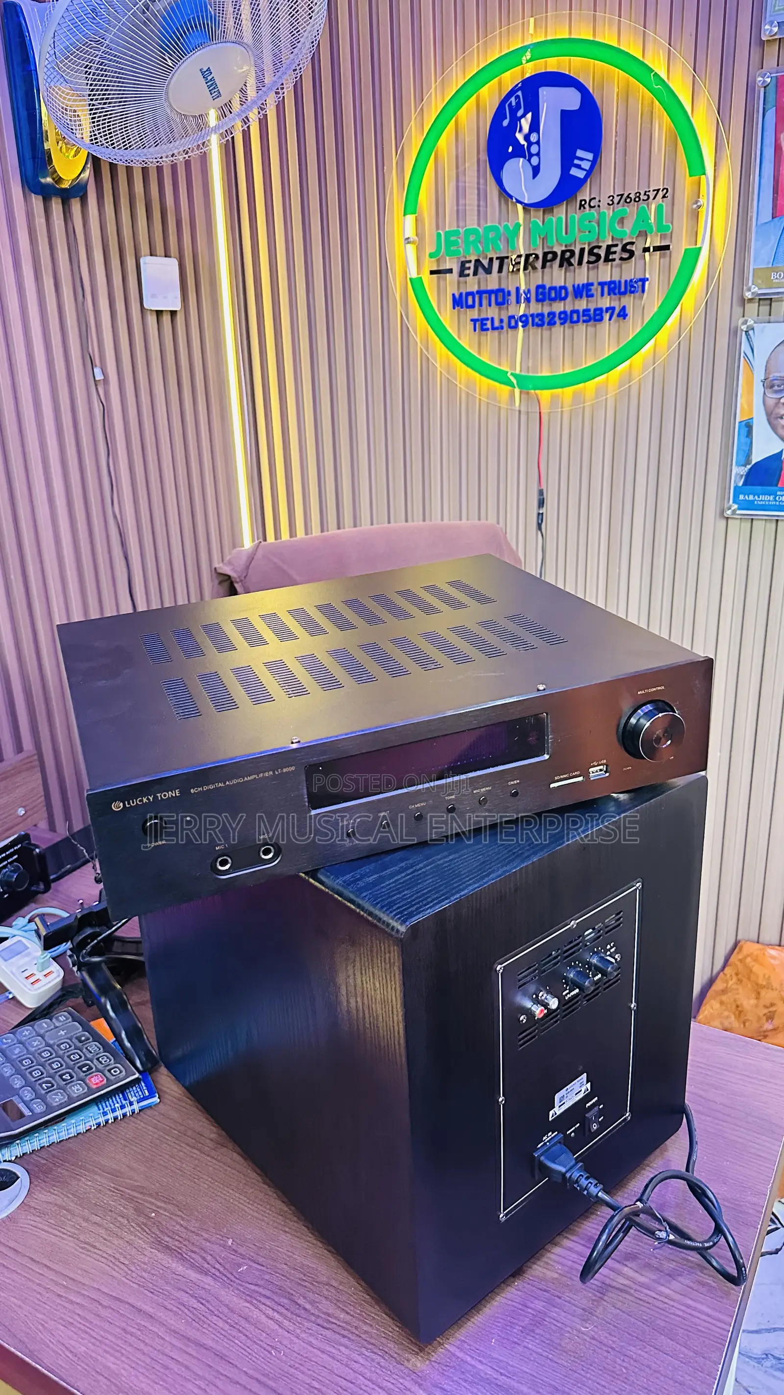 Digital Audio Video  Amplifiers With Active Subwoofer