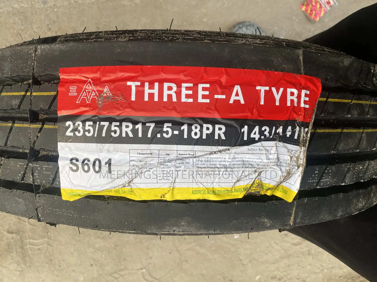 Brand New 235/75/17.5 Three a Tyre
