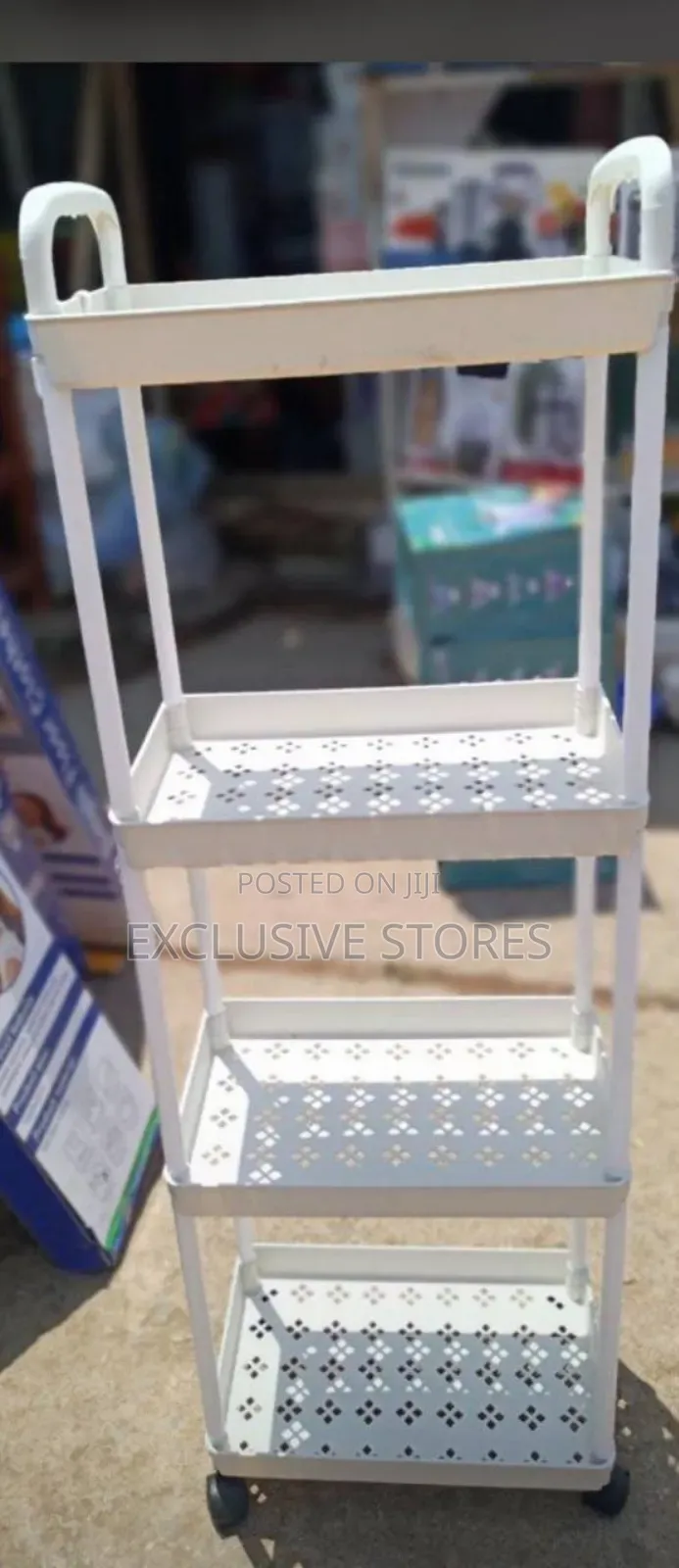 4 Layer Bathroom Rack
 With Tyres