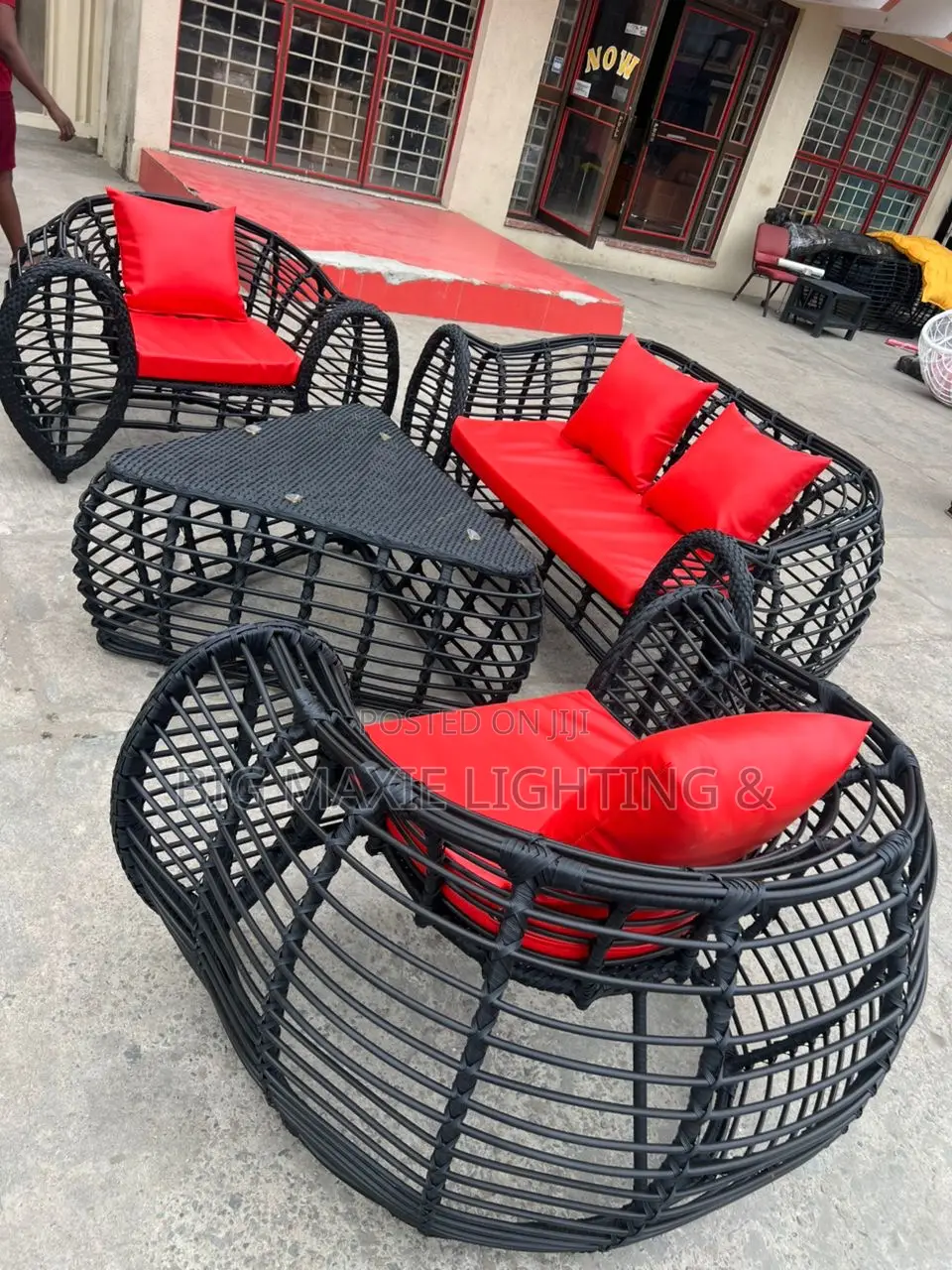 Outdoor Vine Weaving Sofa Courtyard Waterproof Chair Set