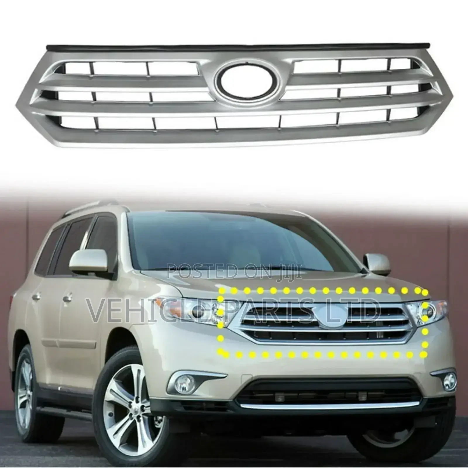 Front Grill Toyota Highlander 2008-2013