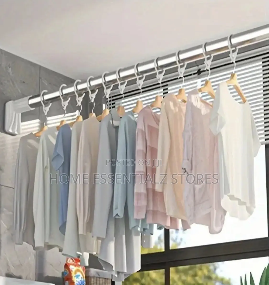 Non-Drill Tension Adjustable Shower Curtain Rods - Shower Curtain Pole