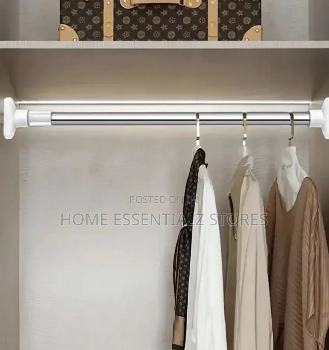 Non-Drill Tension Adjustable Shower Curtain Rods - Shower Curtain Pole