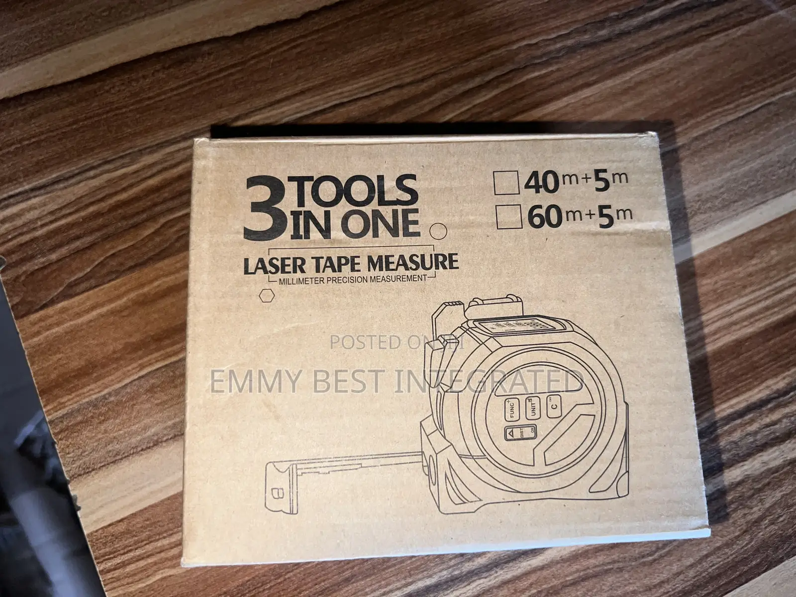3-in-1 Laser Tape Measure