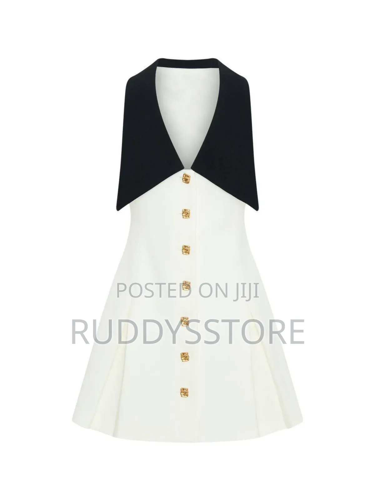 Collar Sleeveless Short Dress | Chic Modern Appeal