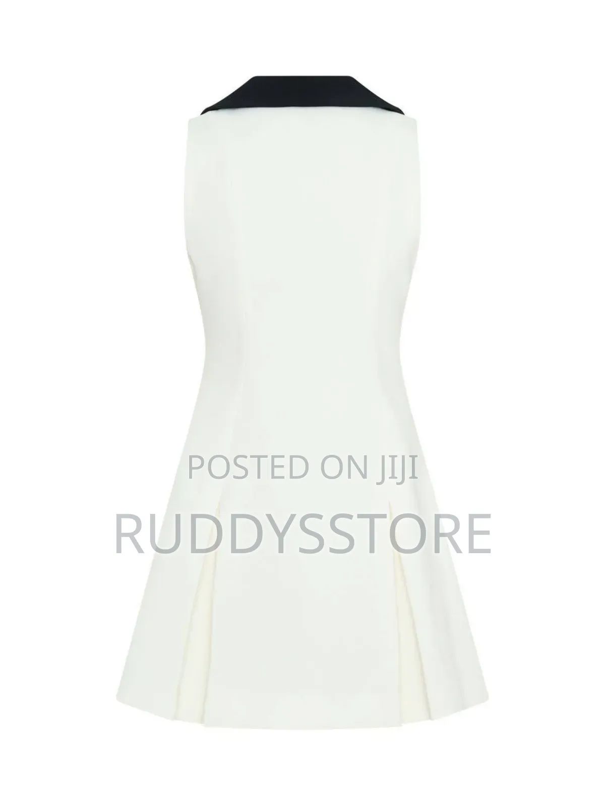 Collar Sleeveless Short Dress | Chic Modern Appeal