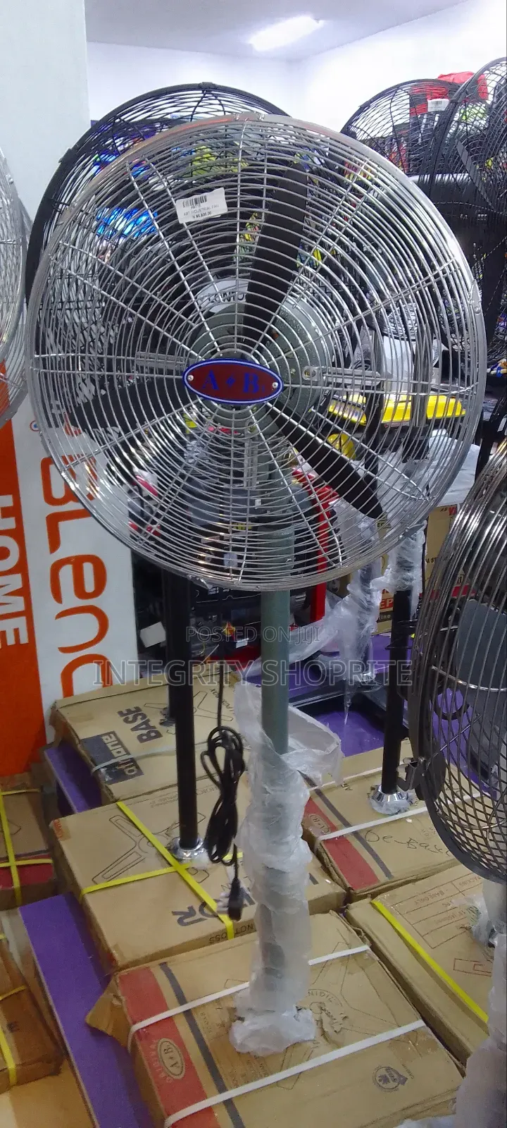 A B 18 Inches Industrial Standing Fan - 3 Blade
