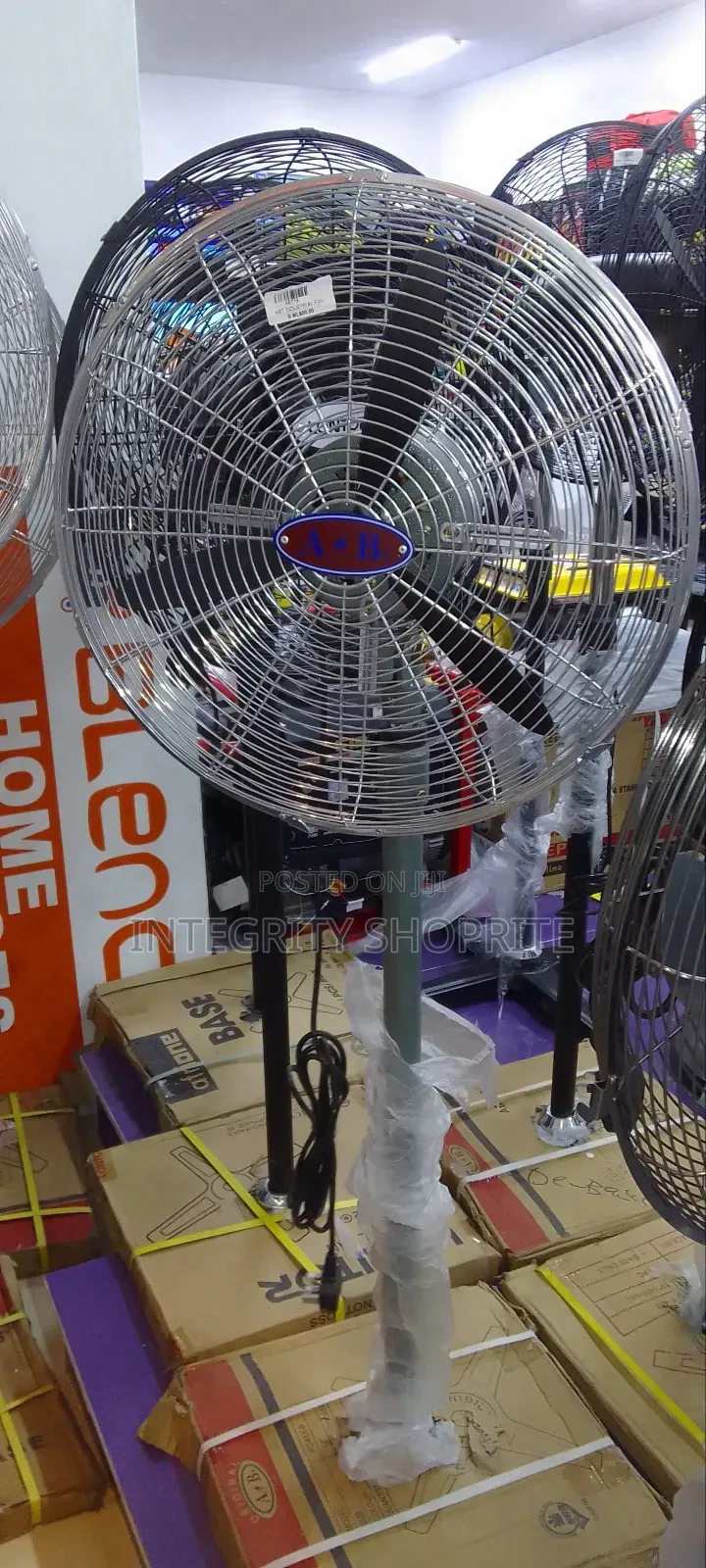 A B 18 Inches Industrial Standing Fan - 3 Blade