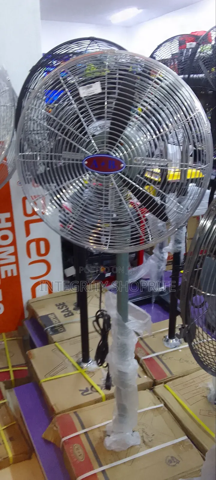 A B 18 Inches Industrial Standing Fan - 3 Blade