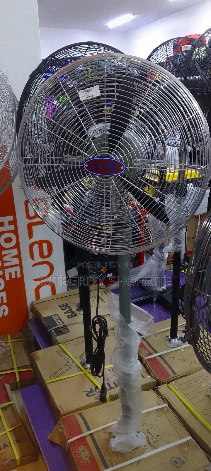 A B 18 Inches Industrial Standing Fan - 3 Blade