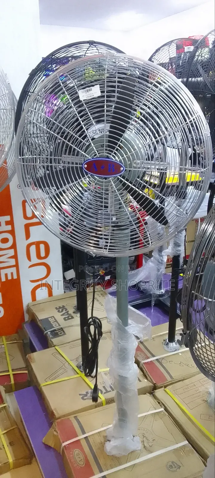 A B 18 Inches Industrial Standing Fan - 3 Blade