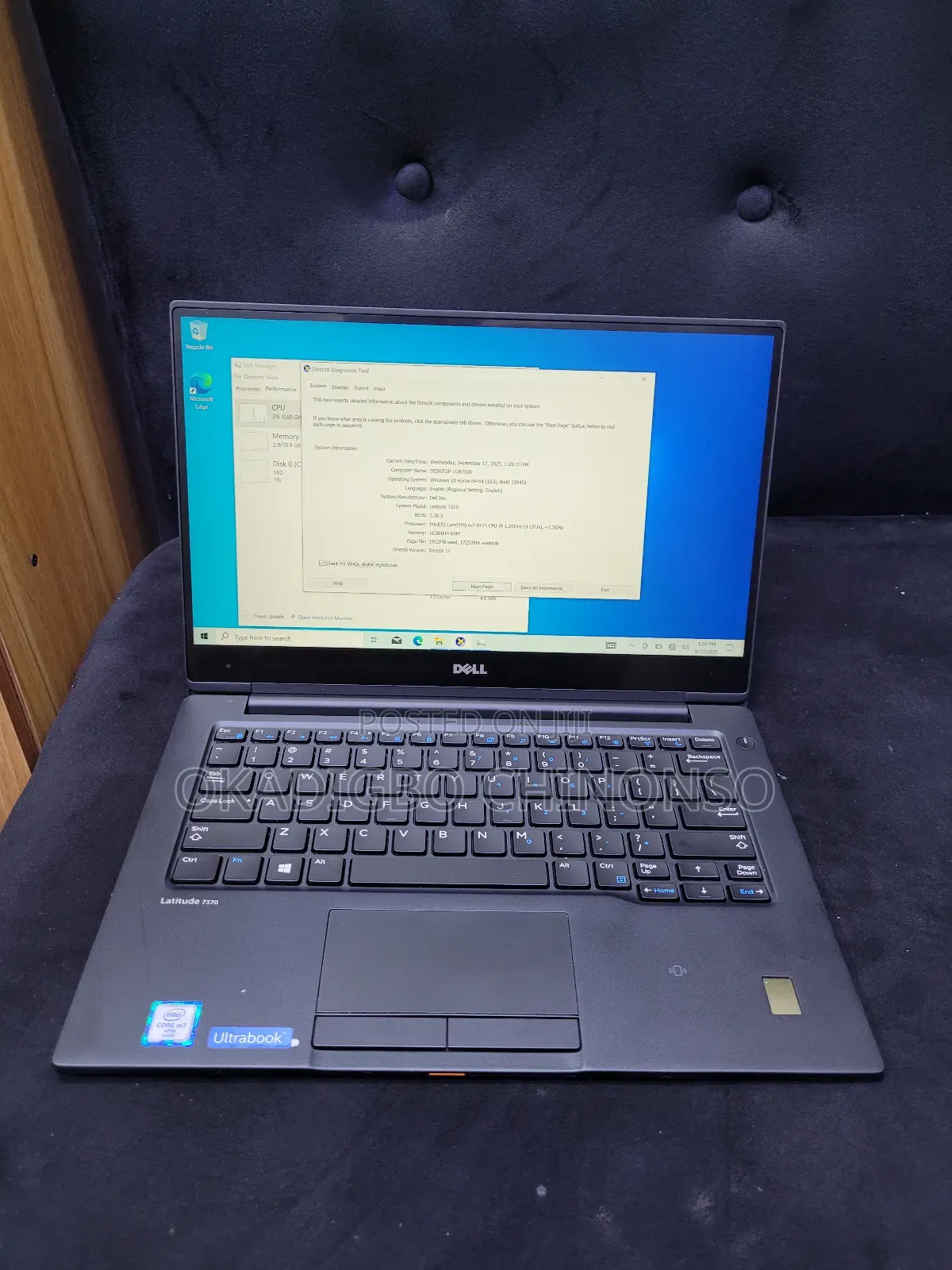 Laptop Dell Latitude 13 7370 16GB Intel Core M SSD 256GB