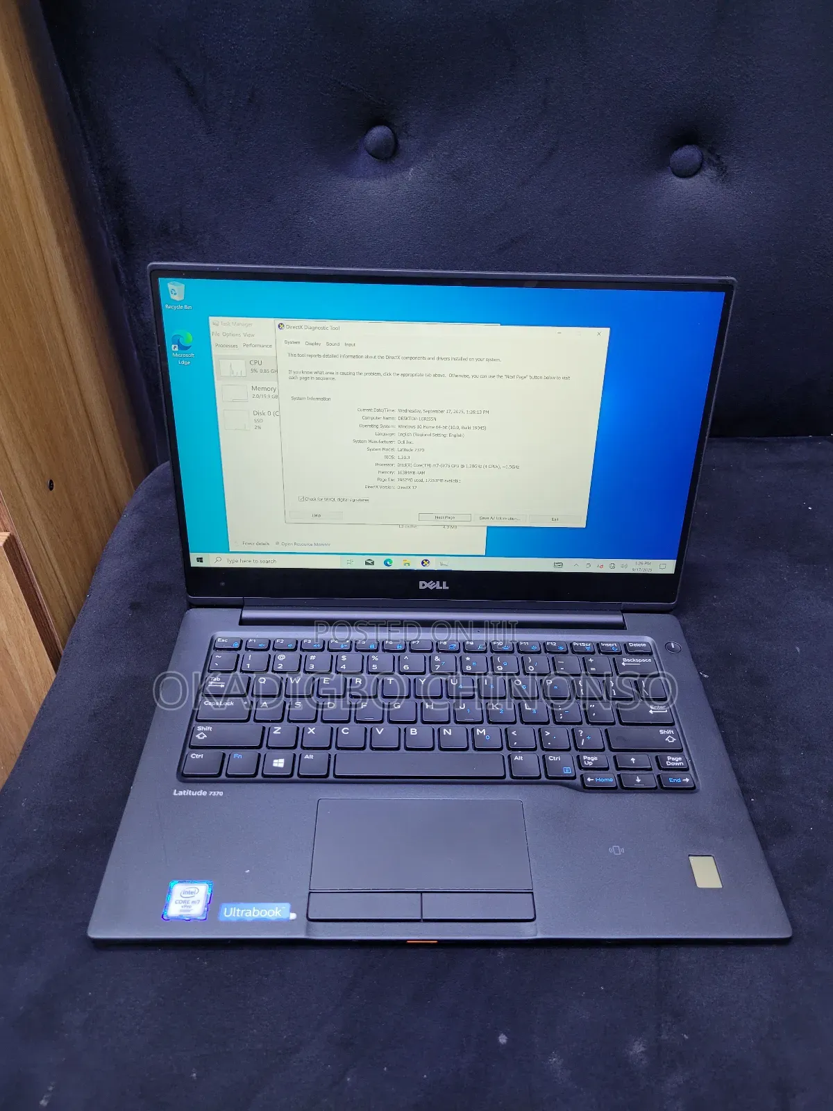 Laptop Dell Latitude 13 7370 16GB Intel Core M SSD 256GB