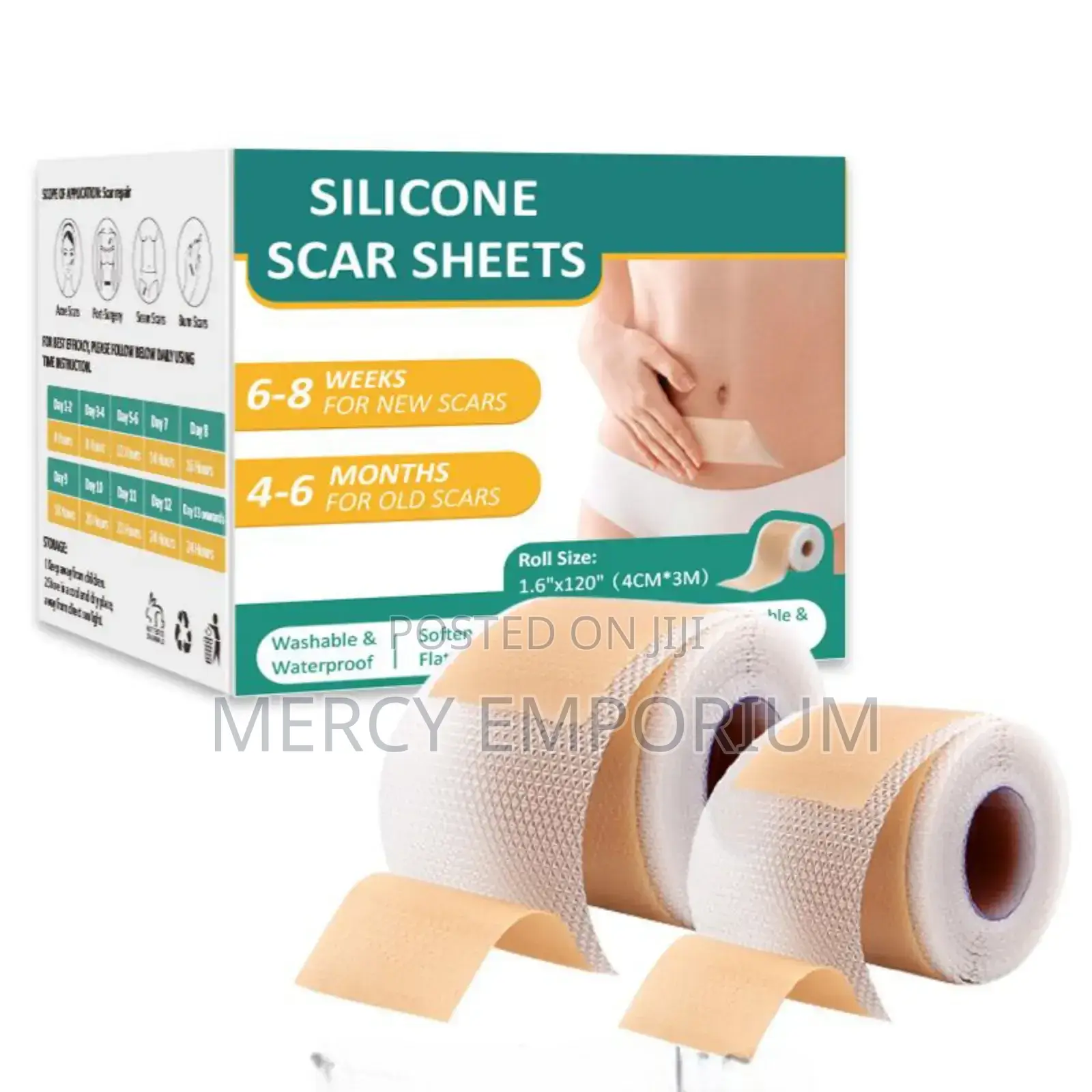 Silicone Scar Sheet. Erase Scars and Unwanted Marks