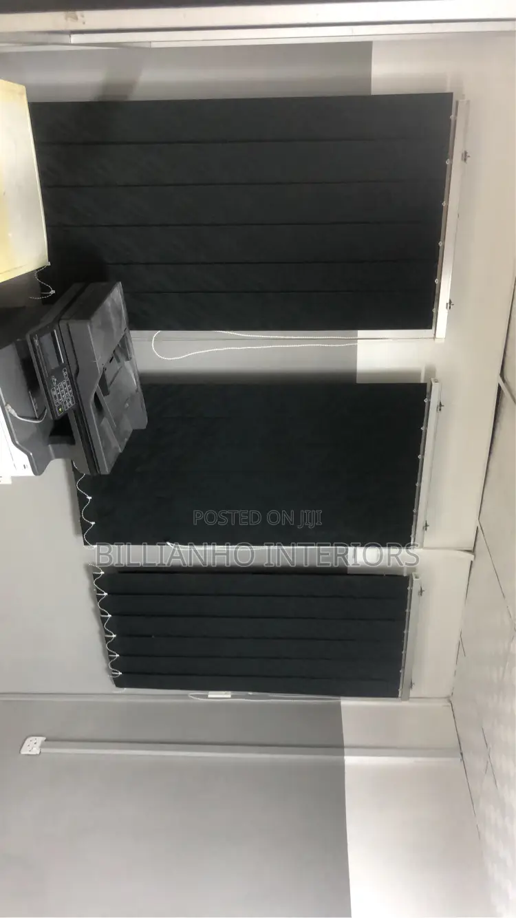 Very Dark Gray Vertical Window Blinds