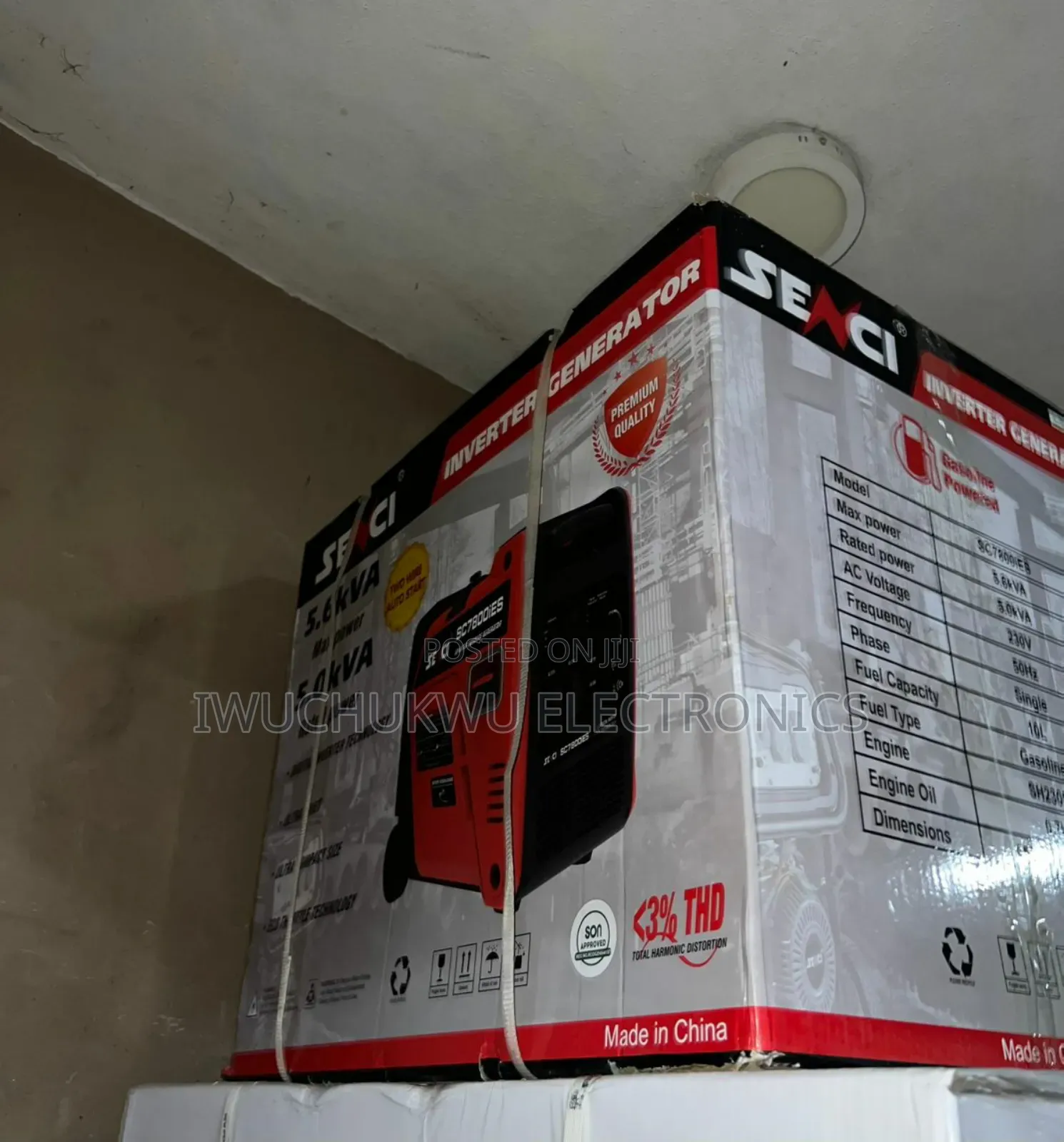 Senci Sc7800ies 5.6kva Petrol Inverter Generator With 1 Year Warranty