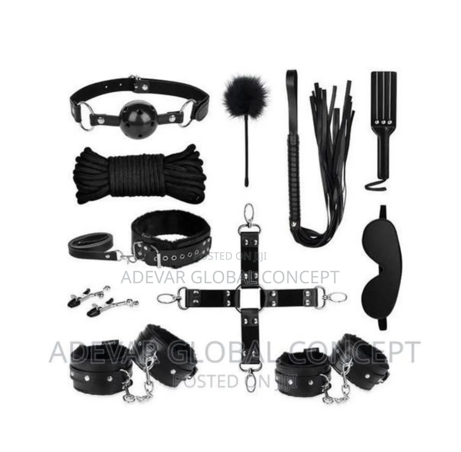 17 PCS BDSM Kit Sex Bondage Set Restraints Games Sex Toy