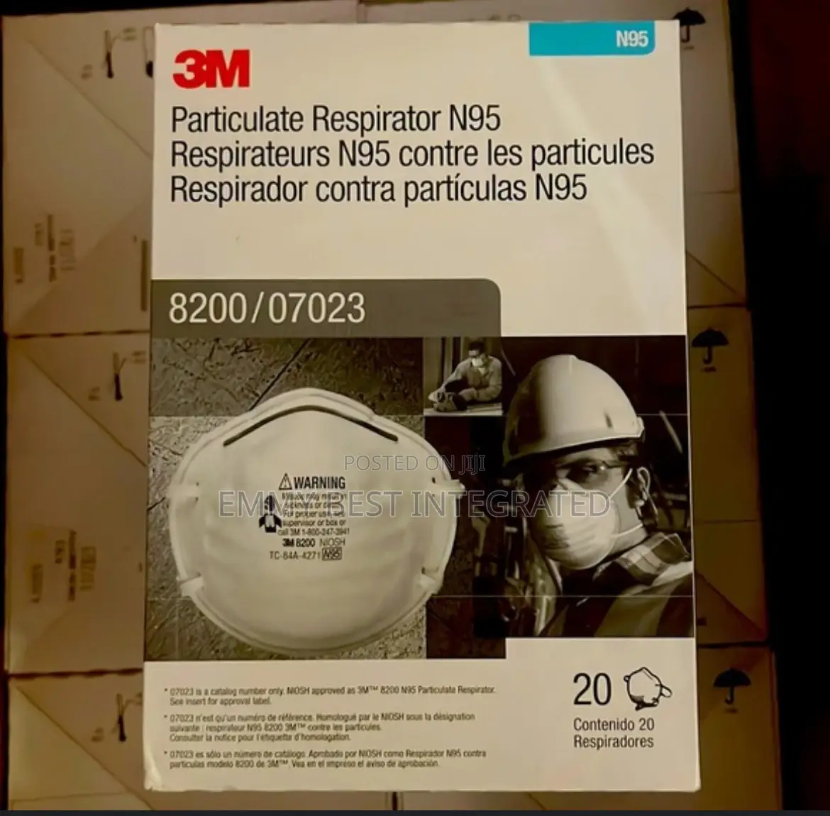 3m 8200 N95 Particulate Respirators