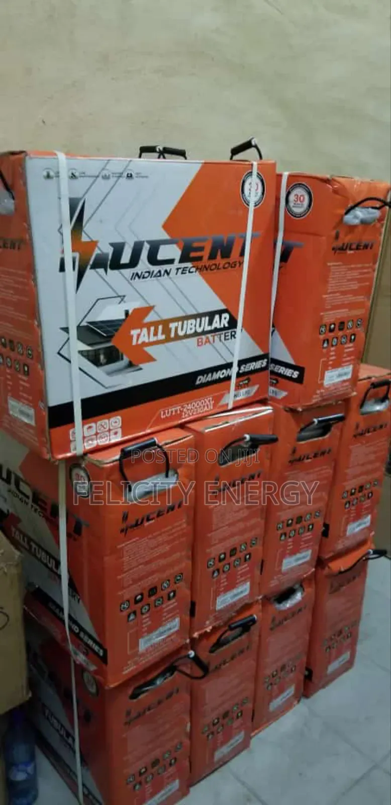 Lucent Tubular Battery 220amps 12v