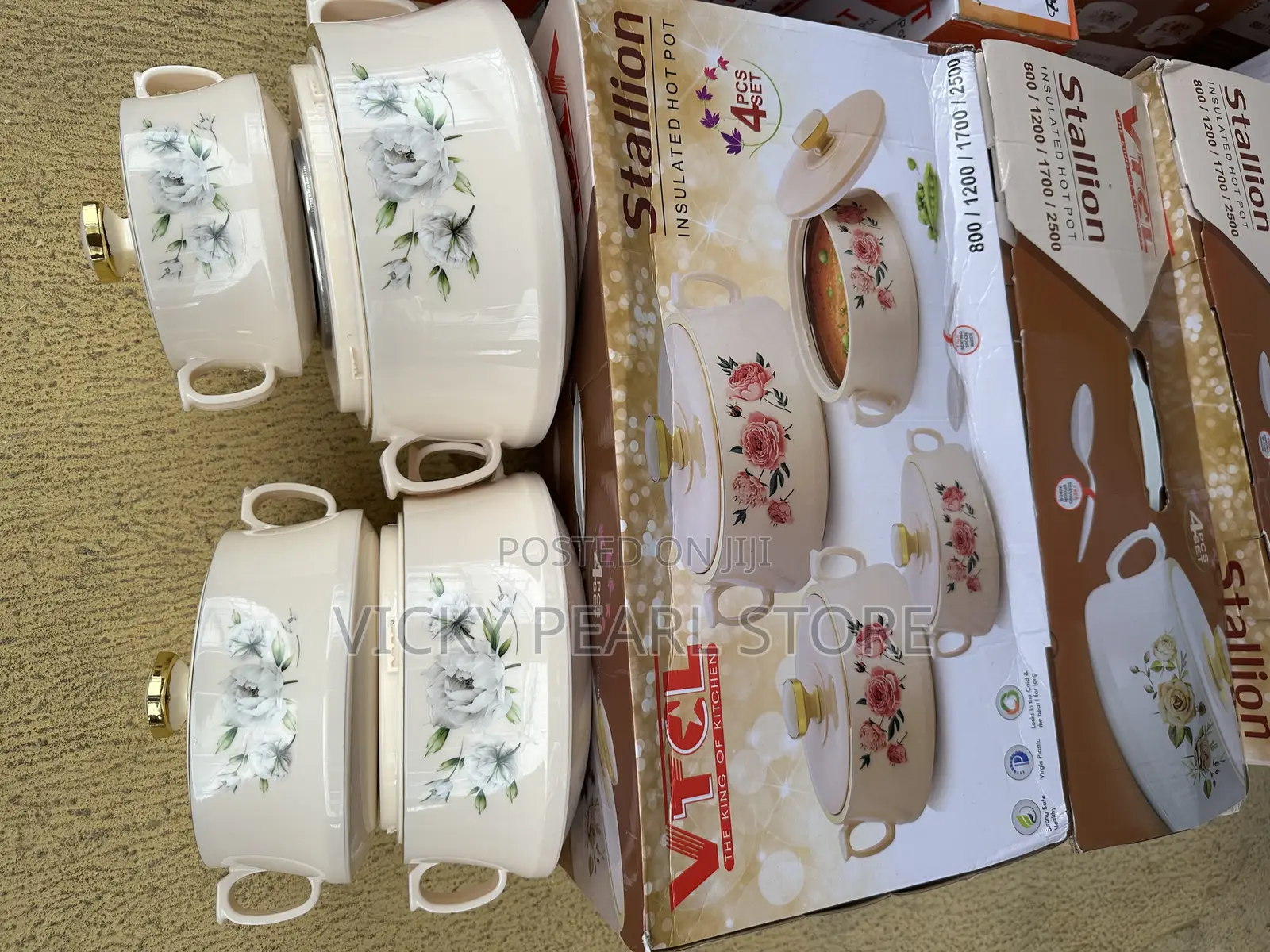 4pcs Stallions Dish Set