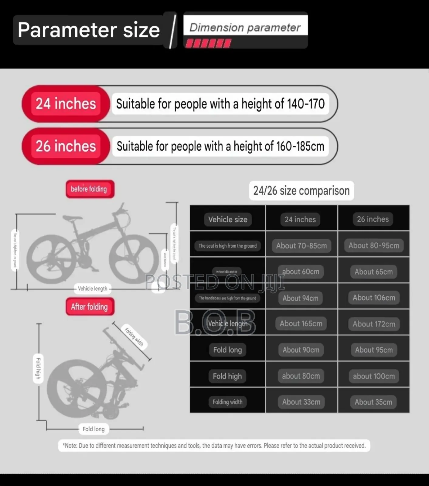 Folding Mountain Bike Bicycle (26 Inch )