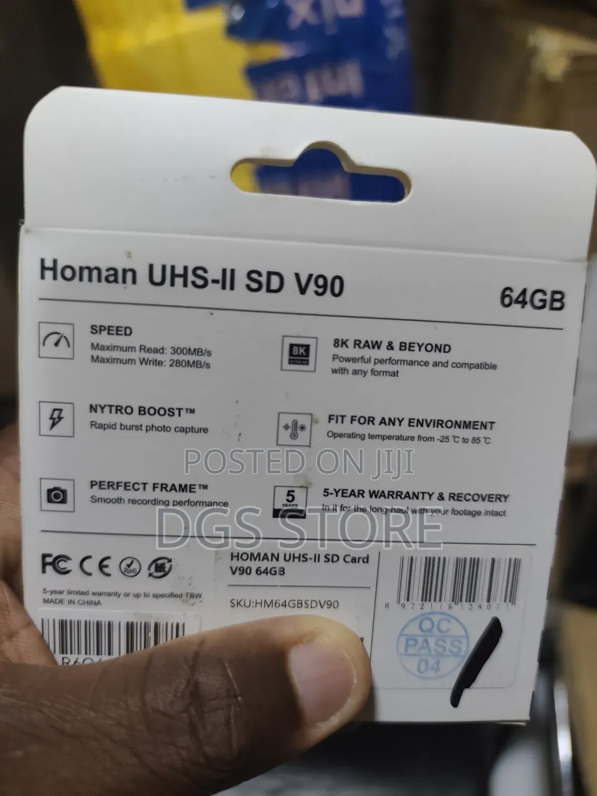 Homan SDXC V90 64gb 300mbs Uhs2 Sd Card