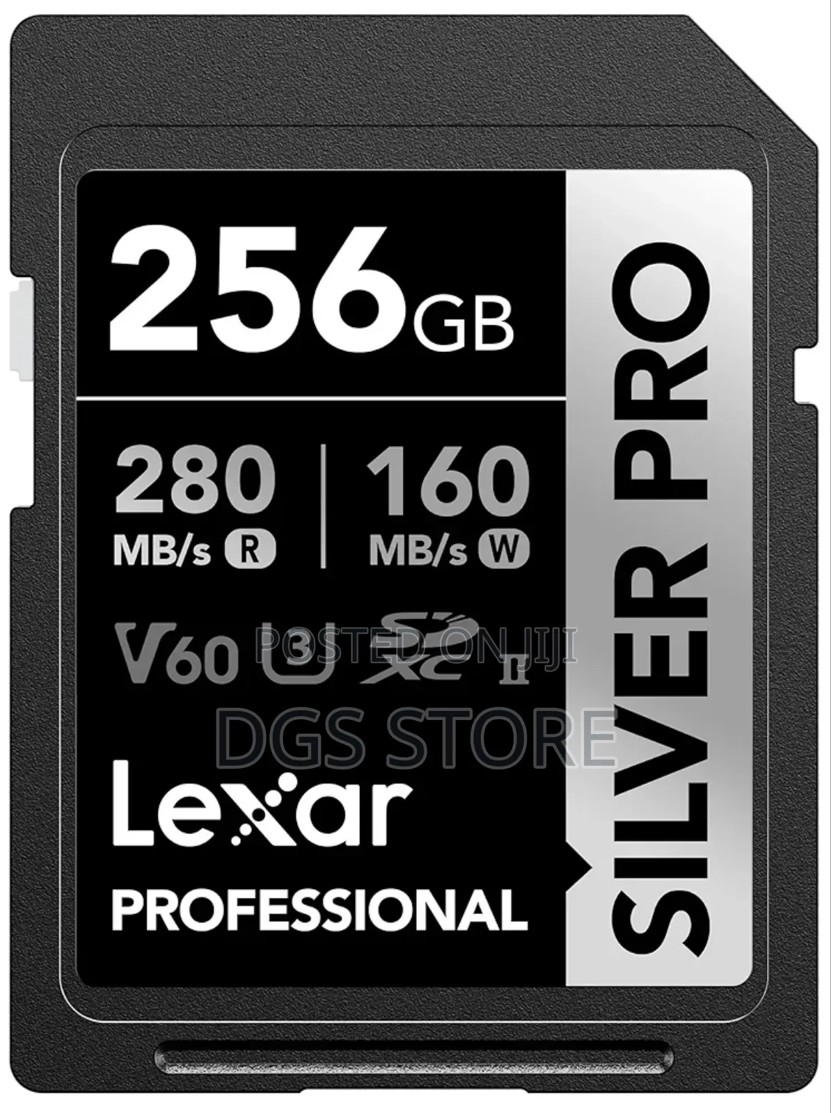 Lexar Silver Pro SDXC 256gb V60 280mbs Sd Card